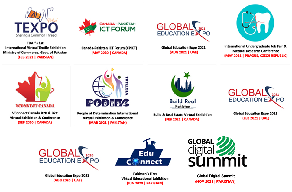 Virtual Exhibitions, Conferences, Webinars, Tradefairs